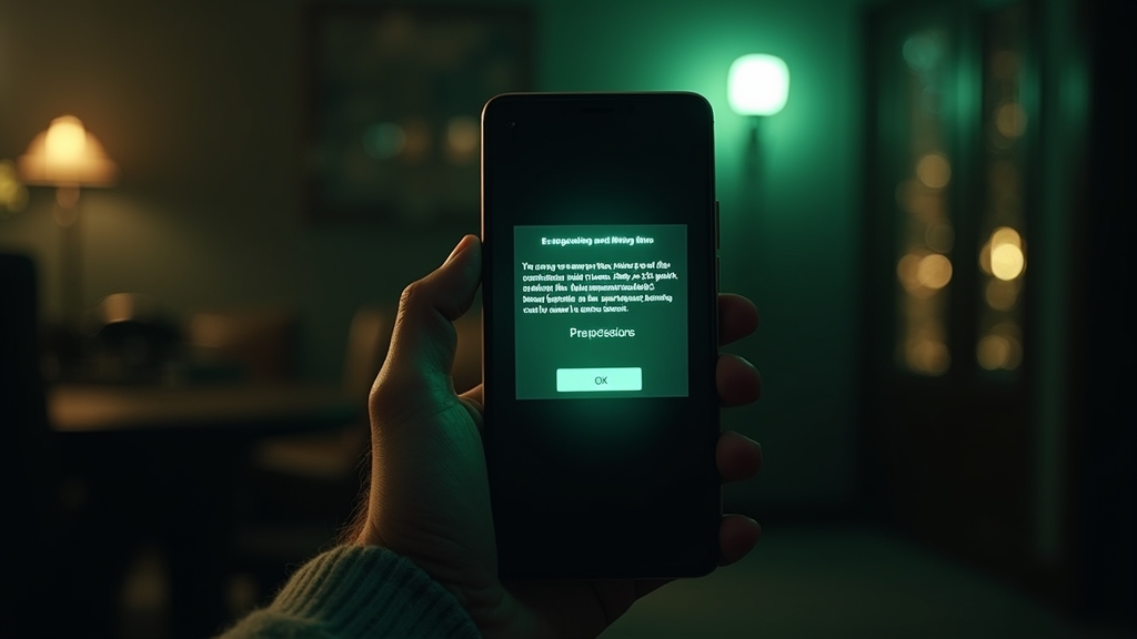 هاتف أندرويد أثناء تثبيت ملف APK مع نافذة الأذونات
